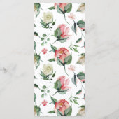 クレーム&バラ |春花模様結婚のメニュー メニュー (裏面)