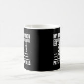 クレーンおもしろい運転士 |建築ジョブサイトのユーモア コーヒーマグカップ (中央)