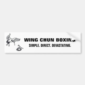 クレーンおよびヘビのWCの旗のlrg バンパーステッカー