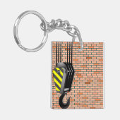 クレーンおよびホックKeychain キーホルダー (正面左)