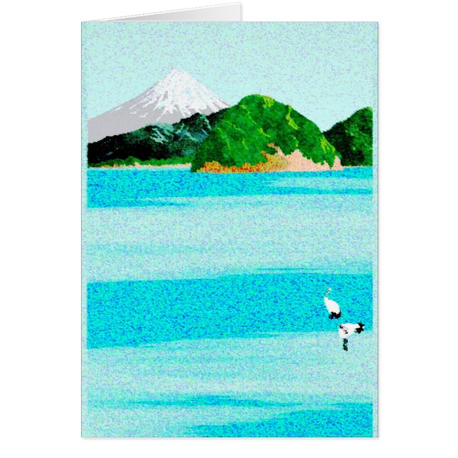 クレーンおよび海2 -カード (正面)