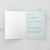 クレーンで水にカヤック飛んでいる招待状 招待状 (内部)