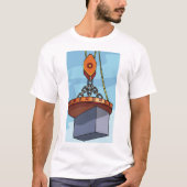 クレーンによる吊り上げ Tシャツ (正面)