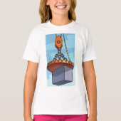 クレーンによる吊り上げ Tシャツ (正面)