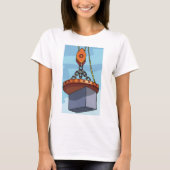 クレーンによる吊り上げ Tシャツ (正面)