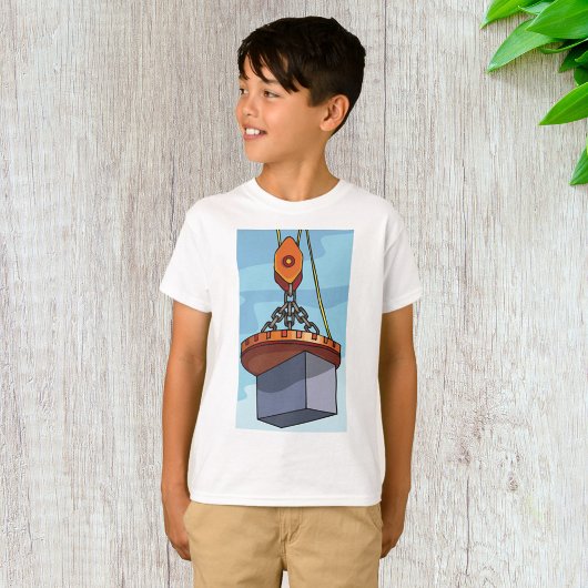 クレーンによる吊り上げ Tシャツ