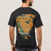 クレーンのオペレータのアプリケーションスキルと米国の地図 Tシャツ (裏面)