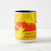 クレーンのオペレータケーブルショベルモデルAトラックSWカラー マグカップ (中央)