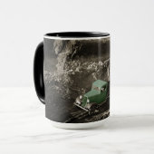 クレーンのカラスプラッシュシボレー運転技術者 マグカップ (正面左)