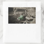 クレーンのカラスプラッシュシボレー運転技術者 長方形シール (バッグ)