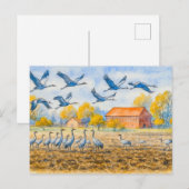 クレーンのフィールドのヒノウのアクアレルハベルランド シーズンポストカード (正面/裏面)