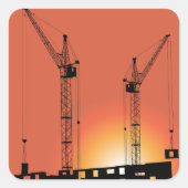 クレーンの建物 スクエアシール (正面)