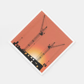 クレーンの建物 スタンダードランチョンナプキン (角)