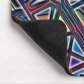 クレーンの操カラフル作者格子ブームアート マウスパッド (コーナー)