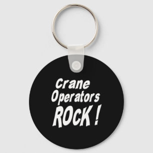 クレーンの操縦士の石! Keychain キーホルダー