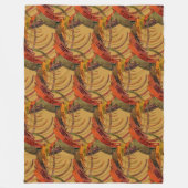 クレーンの操縦士クレーンゆがみのカラフルのクローラー フリースブランケット (正面)