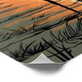 クレーンウォールポスター、アートイラストレーション ポスター (角)