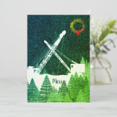 クレーンオペレーターの冬の雪夜 シーズンカード (スタンド正面)