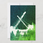 クレーンオペレーターの冬の雪夜 シーズンカード (裏面)