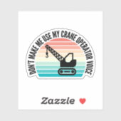 クレーンオペレーターの声を使わせない シール (シート)