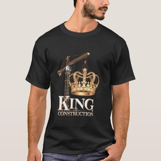 クレーンオペレータ建設労働者タワークレーン愛好家 Tシャツ (正面)
