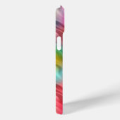 クレーンカラフルフラワーの波状組織 Case-Mate iPhoneケース (裏面 / 右)