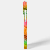 クレーンカラフルフラワーの波状組織 Case-Mate iPhoneケース (裏面 / 左)