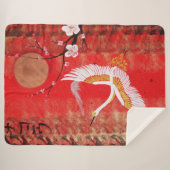 クレーンサ日本のンジャパン桜レッドブランケット シェルパブランケット (正面(横))