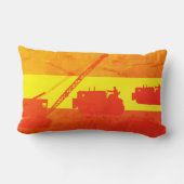 クレーンショベル操作技術者腕闘牛士 ランバークッション (裏面)