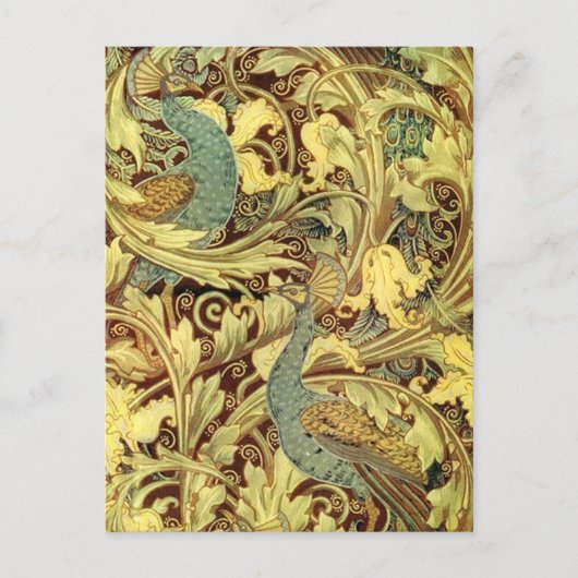 クレーンズアールヌーボーピーコックガーデン ポストカード (正面)