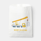 クレーントラック建築車両子供の誕生日 フェイバーバッグ (正面)