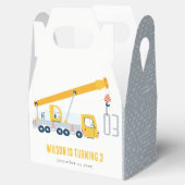 クレーントラック建築車両子供の誕生日 フェイバーボックス (オープン)