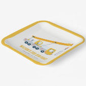 クレーントラック建築車両子供の誕生日 ペーパープレート (傾斜あり)