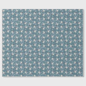 クレーンパターン、イラストレーション飛んでいるバード。 ラッピングペーパー (フラット)
