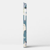 クレーンパターン、イラストレーション飛んでいるバード。 Case-Mate iPhoneケース (裏面 / 左)