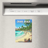 クレーンビーチバルバドストラベル マグネット (インサイチュ (食洗機))