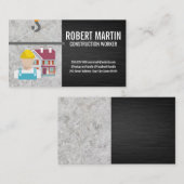 クレーンフック |建築ホームロゴ 予約カード (正面/裏面)