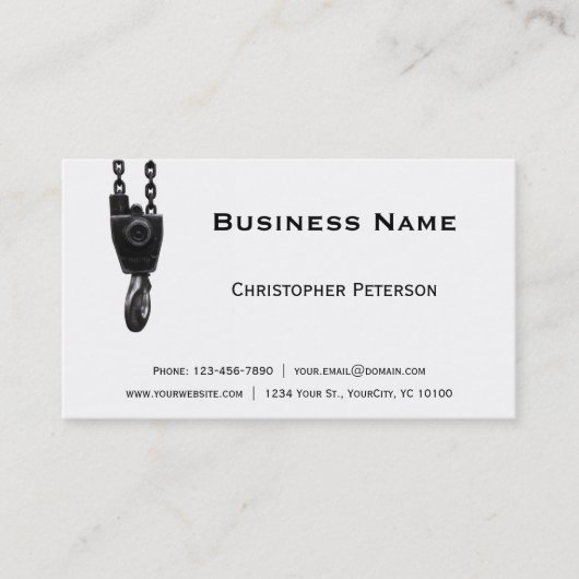 クレーンホックの名刺 名刺 (正面)