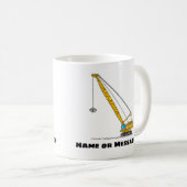 クレーンマグカップ、建築マグカップ、輸送 コーヒーマグカップ (正面右)