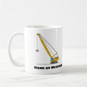 クレーンマグカップ、建築マグカップ、輸送 コーヒーマグカップ (左)