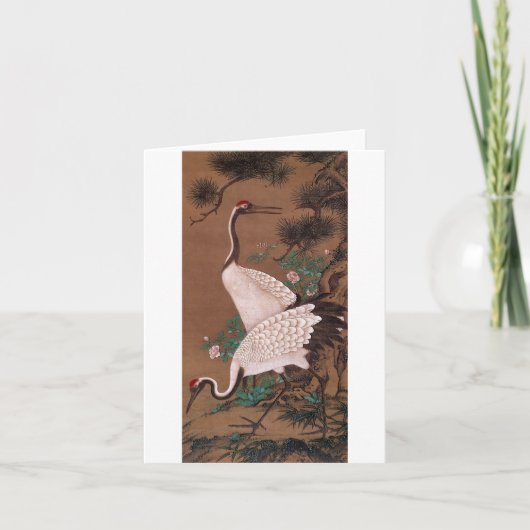 クレーンワナベシ日本のファインアート カード (正面)