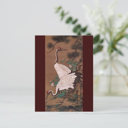 クレーンワナベシ日本のファインアート ポストカード (スタンド正面)