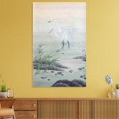 クレーン中国の川 キャンバスプリント (インサイチュ (リビング))