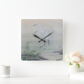 クレーン中国の川 スクエア壁時計 (ホーム)