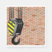 クレーン及びフック紙ナプキン スタンダードランチョンナプキン (正面)