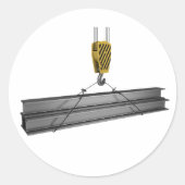 クレーン吊り上げガーダステッカー ラウンドシール (正面)