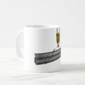 クレーン吊り上げ桁のマグ コーヒーマグカップ (正面左)