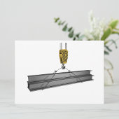 クレーン吊り上げ桁の招待状 招待状