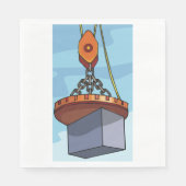 クレーン吊り上げ スタンダードランチョンナプキン (正面)