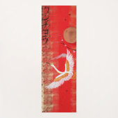 クレーン太陽の日本日本のな桜の赤い絵画 ヨガマット (正面)